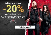 Nur heute mindestens 20% Rabatt auf Xmas Styles im EMP Shop