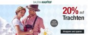 Nur heute & nur online: 20% Rabatt auf ausgew&auml;hlte Trachten f&uuml;r Damen, Herren & Kinder