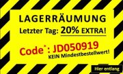 Nur noch heute 20% Extra-Rabatt On Top auf alles in der Lagerr&auml;umung im Jeans Direct Shop