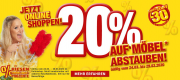 20% Rabatt auf M&ouml;bel im POCO Shop