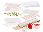[NUR VERSAND] 118-teiliges medizinisches Pflaster-Sortiment, 2 Rollen Fixierpflaster 