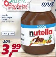 Nutella 1000g f&uuml;r nur 3,99&euro; (Real im Markt)
