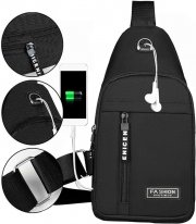 NZDFH Herren Crossbody Umh&auml;ngetasche