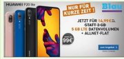 o2: Blau Allnet-Flat XL + 5GB LTE + Huawei P20 lite f&uuml;r 14,99&euro; mtl.