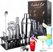 OAKJAR 20 teiliges Edelstahl Cocktail Shaker Set und Bar Zubeh&ouml;r