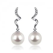 Ohrringe Damen Perle 925 Sterling Silber bei@amazon - 8,87&euro;