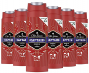 Old Spice Captain Duschgel und Shampoo f&uuml;r M&auml;nner 6er Pack (6 x 250 ml)