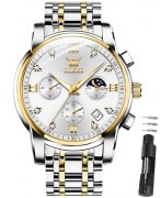 OLEVS Herrenuhr: Edelstahl Chronograph f&uuml;r 39,97&euro; statt 139,99&euro;