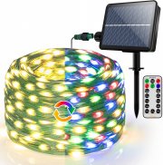 Ollny 30 Meter Solar LED Lichterkette mit Fernbedienung