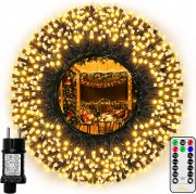 Ollny 50 Meter LED Lichterkette f&uuml;r Innen und Au&szlig;en mit Fernbedienung