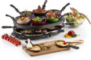 OneConcept Woklette - Tischgrill inkl. 8 Wok-Pf&auml;nnchen f&uuml;r bis zu 8 Personen