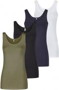 ONLY Damen Tanktops 4er Pack im Angebot
