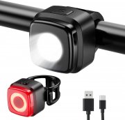 OnMeto wiederaufladbares Fahrradlicht Set