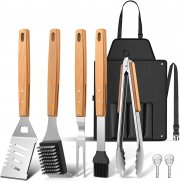 OOKUU Hochwertiges 8-teiliges BBQ Grillzubeh&ouml;r Set