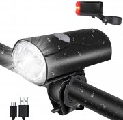 Opard wiederaufladbares LED Fahrradlicht Set