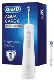 Oral-B AquaCare 6 Pro-Expert Munddusche und Zahnzwischenraumreiniger mit 6 Putzmodi