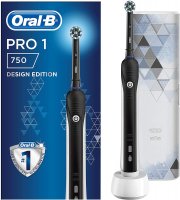 Oral-B PRO 1 750 Design Edition Elektrische Zahnb&uuml;rste mit Timer & Reiseetui