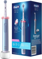Oral-B PRO 3 3000 Sensitive Clean Elektrische Zahnb&uuml;rste mit 3 Putzmodi und Andruckkontrolle