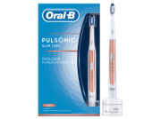 ORAL-B Pulsonic Slim 1100, Schallzahnb&uuml;rste, Ros&eacute;gold/Wei&szlig; nur 34,99&euro;