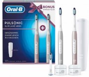 Oral-B Pulsonic Slim Luxe 4900 Elektrische Schallzahnb&uuml;rste mit 2. Handst&uuml;ck