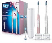 Oral-B Pulsonic Slim Luxe 4900 Elektrische Schallzahnb&uuml;rste mit 2. Handst&uuml;ck und Reise-Etui