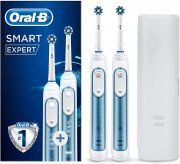 Oral-B Smart Expert Elektrische Zahnb&uuml;rste mit 2. Handst&uuml;ck und Reise-Etui