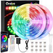 Orelpo 2x 10 Meter Smart WiFi RGB LED Strip mit Musik Sync und App Steuerung