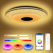 Orgrul RGB Farbwechsel LED Deckenlampe Dimmbar mit Fernbedienung und APP-Steuerung