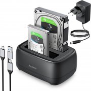 ORICO USB 3.2 Gen 1 Festplatten Docking Station f&uuml;r 2,5" und 3,5" HDD und SSD
