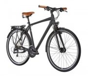 Ortler Meran Trekking Fahrrad schwarz matt, 27 G&auml;nge