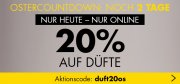 Ostercountdown bei Karstadt-Heute 20% auf D&uuml;fte online