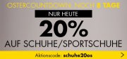 Ostercountdown bei Karstadt-Heute 20% auf Schuhe/Sportschuhe