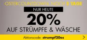 Ostercountdown bei Karstadt-Heute 20% auf Str&uuml;mpfe und W&auml;sche