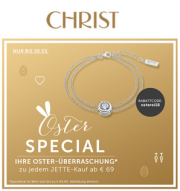 Osterspecial bei Christ: Zu jedem Jette-Kauf ab 69,00 Euro gibts ein Geschenk f&uuml;r 69,90 Euro GRATIS