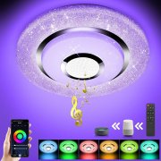 OTREN LED Deckenleuchte mit Bluetooth Lautsprecher, App Steuerung, Alexa und Google Steuerung