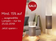 Otto &ndash; mind. 15% Rabatt auf ausgew&auml;hlte Lampen