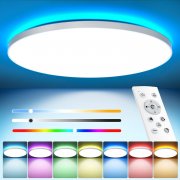 OUILA RGB LED Deckenleuchte mit Fernbedienung