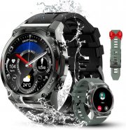 OUKITEL BT50 Smartwatch mit Telefonfunktion und 100+ Sportmodi f&uuml;r iOS/Android