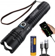 Outlite 10000 Lumen LED Taschenlampe USB Aufladbar mit 5 Lichtmodi