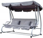 Outsunny 3-Sitzer Hollywoodschaukel mit Dach