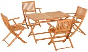 Outsunny 5-teilige wetterfeste Outdoor Sitzgruppe
