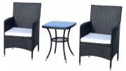 Outsunny Rattan-Sitzgruppe 3-teiliges Set