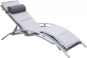 Outsunny Sonnenliege mit Liegematte 170 x 64 x 80 cm im Netto f&uuml;r 59,90 Euro