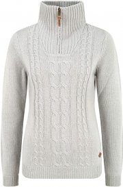 OXMO Carry Damen Strickpullover mit Stehkragen in 3 Farben