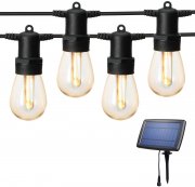 OxyLED 15 Meter Solar Lichterkette f&uuml;r den Au&szlig;enbereich