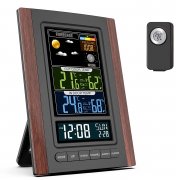 Pafolo Farb Wetterstation und Hygrometer mit Au&szlig;ensensor