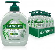 Palmolive Seife Hygiene+ Sensitive 6x300ml fl&uuml;ssige Handseife mit Aloe Vera