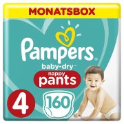 Pampers Baby-Dry Pants, Gr.4, Maxi 9-15kg, Monatsbox f&uuml;r 33.49&euro; statt 41.98&euro;