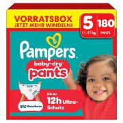 Pampers Baby-Dry Pants Gr. 5 (180 Stk.) f&uuml;r 45,02&euro; bei Amazon