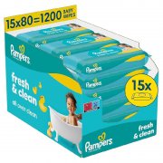 Pampers Fresh Clean Feuchtt&uuml;cher 1200 St&uuml;ck f&uuml;r 16,41&euro;